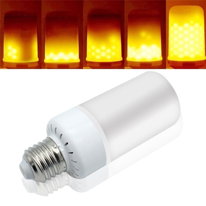 E27 5W LED Burning Light Flicker Flame Light Bulb Fire Effect Bulb Glow Decorative