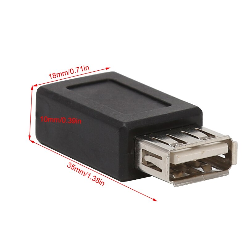 2 stks/set USB 2.0 Type A Female Naar Micro USB Type B 5Pin Vrouwelijke Converter Adapter T3LB