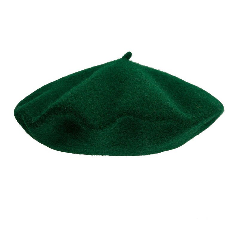 Jul beret hatte uld rød flaske grøn piger kvinder vedbend hat xmas: Grøn