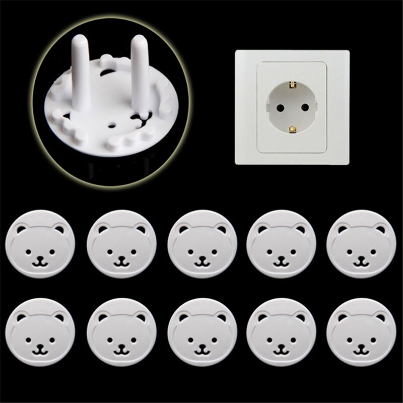 10 Stks/set Baby Kind Veiligheid Stopcontact Plug Bescherming Veiligheid Kind Veiligheid Socket Cover Plug J0634