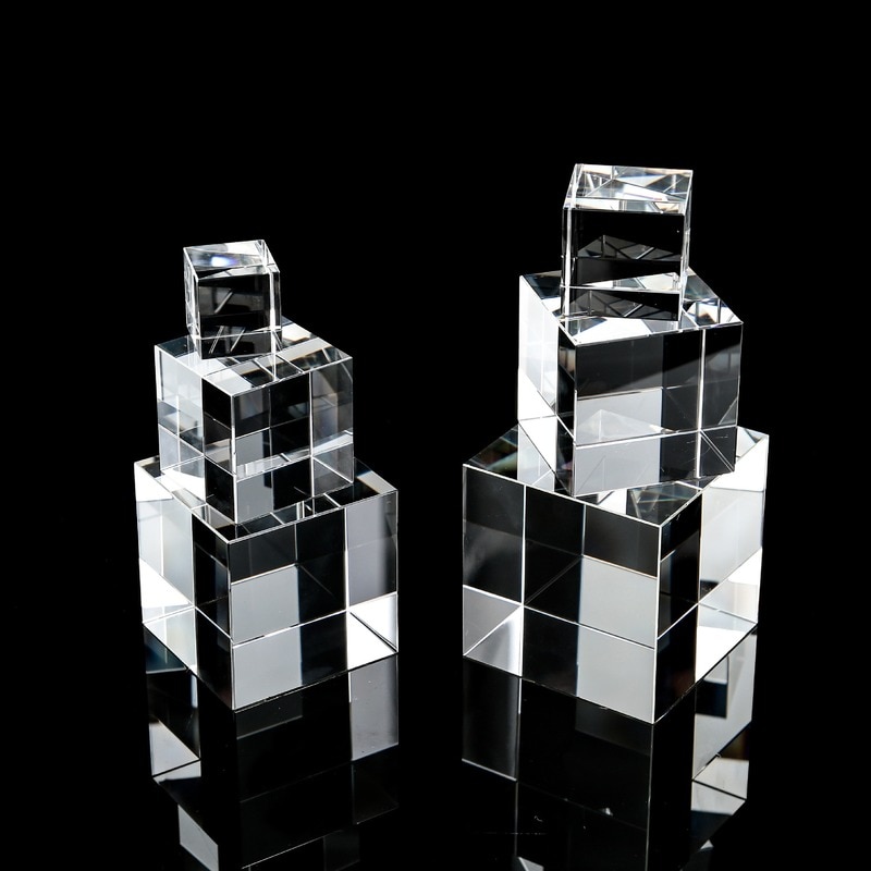 100*100*100Mm Vier-Zijdig Crystal Cube Kunstmatige Crystal Creatieve Regenboog Kinderen Foto Voor Verkoop
