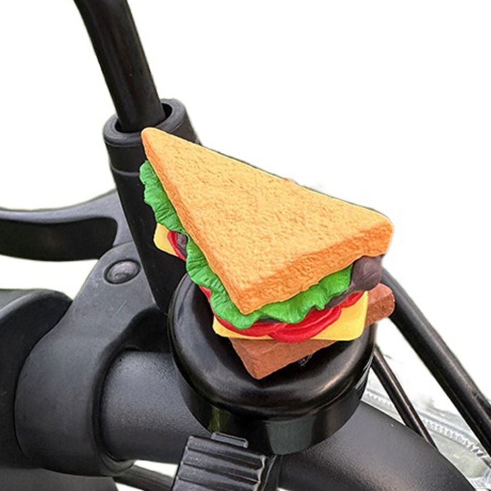 Fahrradzubehör Hamburg Karikatur Fahrradklingel Pommes Frites Sandwich Fahrradhupe Karikatur Laute Fahrrad Rollerklingel Fahrradlenker: Gelb