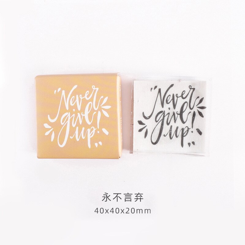 Acrylic Greeting Clear Stamping Blocks Tools Stamp for DIY Scrapbooking Crafts Cards Journal: H