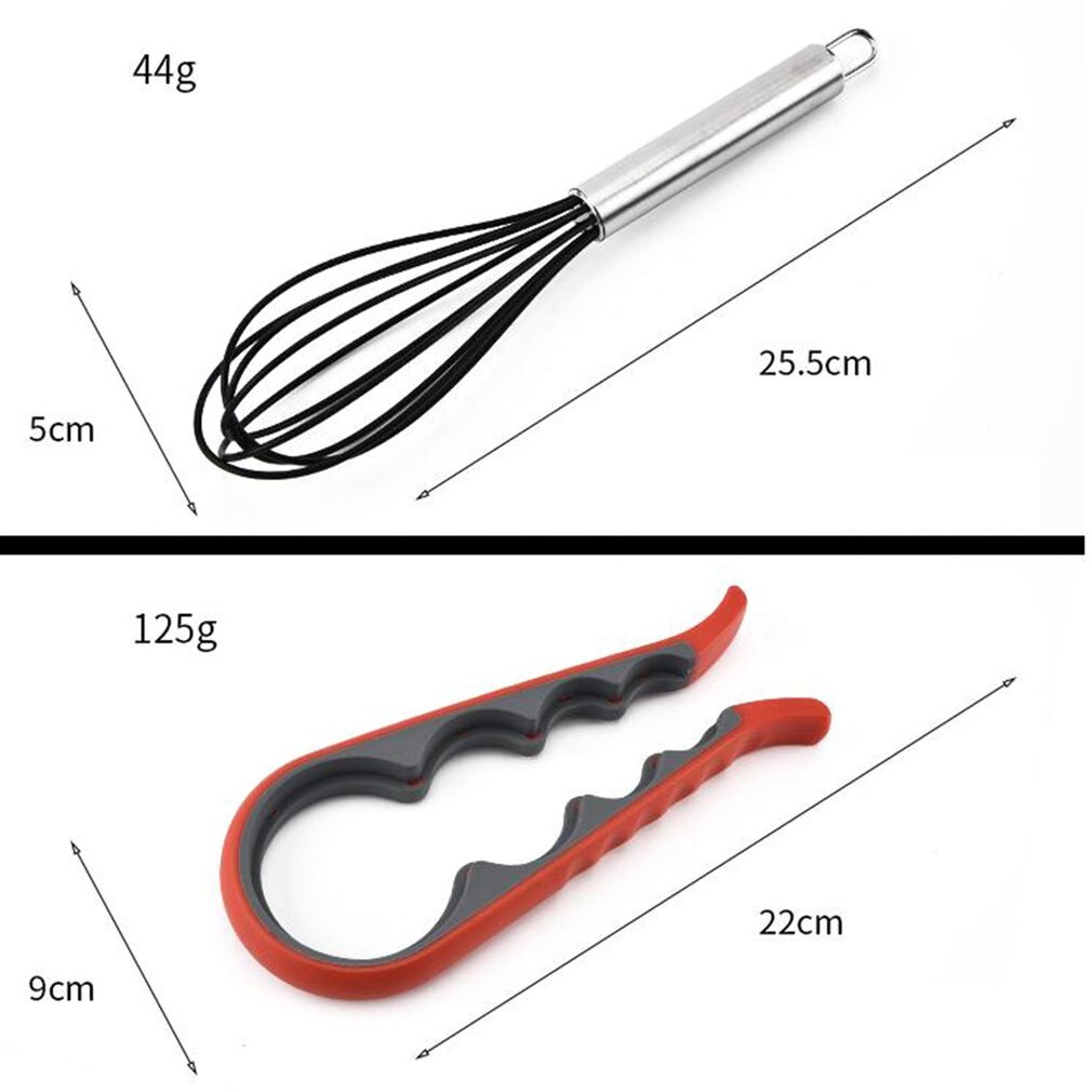 12 Piece Silicone Kitchenware Set With Hollow Stainless Steel Handle Protect Your Cookware Ergonomic