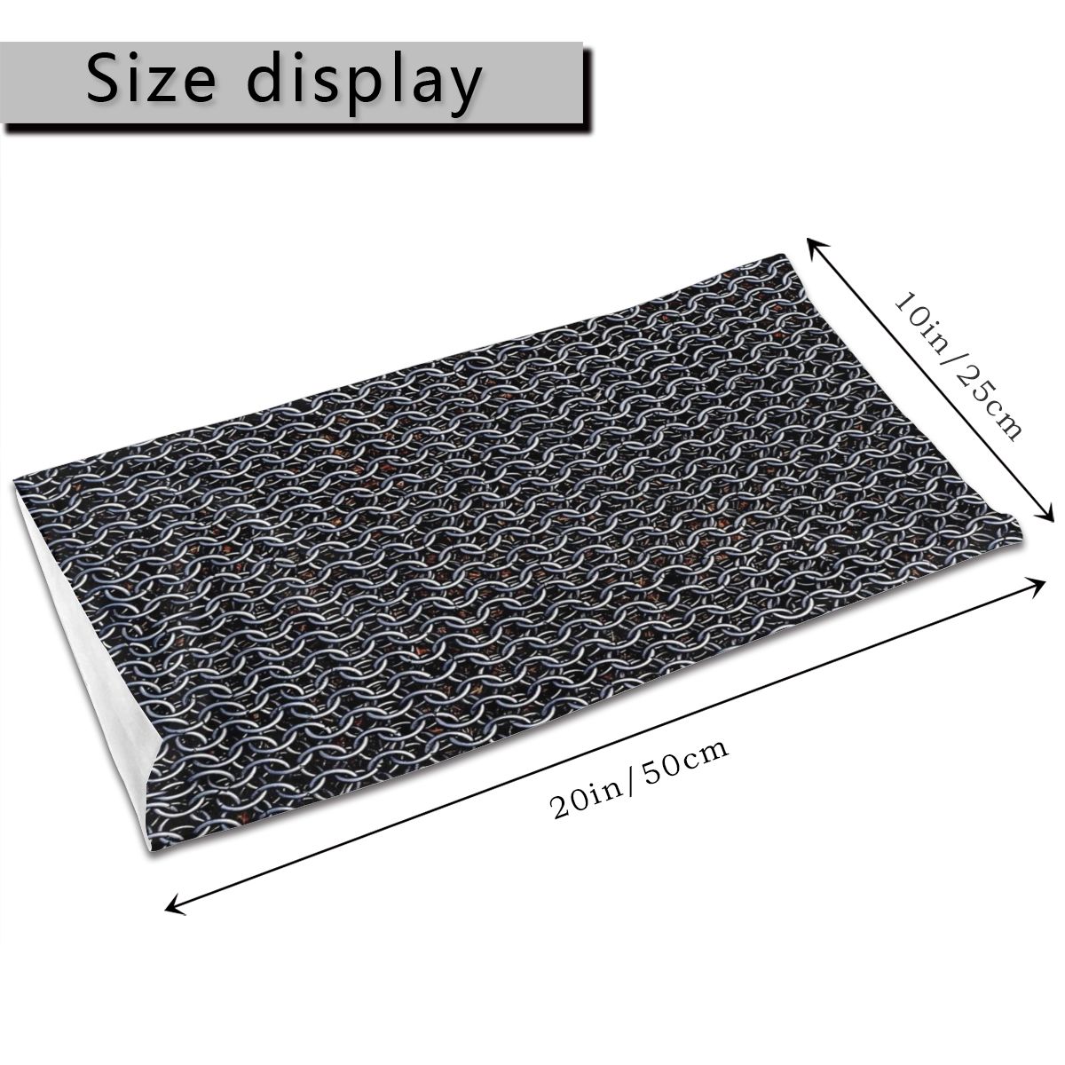 Sunscreen Scarf Face Cover Knight (Chainmail armor) Magic Ring Neck Scarf Headband Multifunctional Bandana Face Cover Scarves