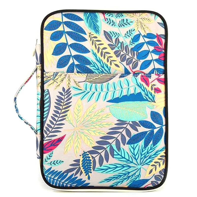 Carpeta multifunción A4 bolsa de almacenamiento portátil Tablet archivo producto impermeable Nylon almacenamiento bolsa archivo pluma de cuaderno ordenador: Grey