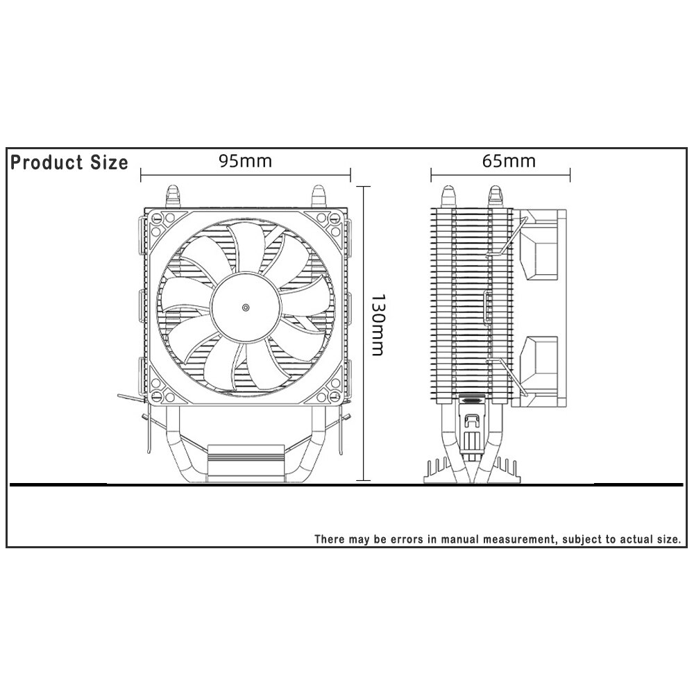 IWONGOU Cpu Cooler 2 Heat Pipes Processor Cooler X99 For Intel AMD Setsuhō RGB Air Cooler Cpu Cooling Fan