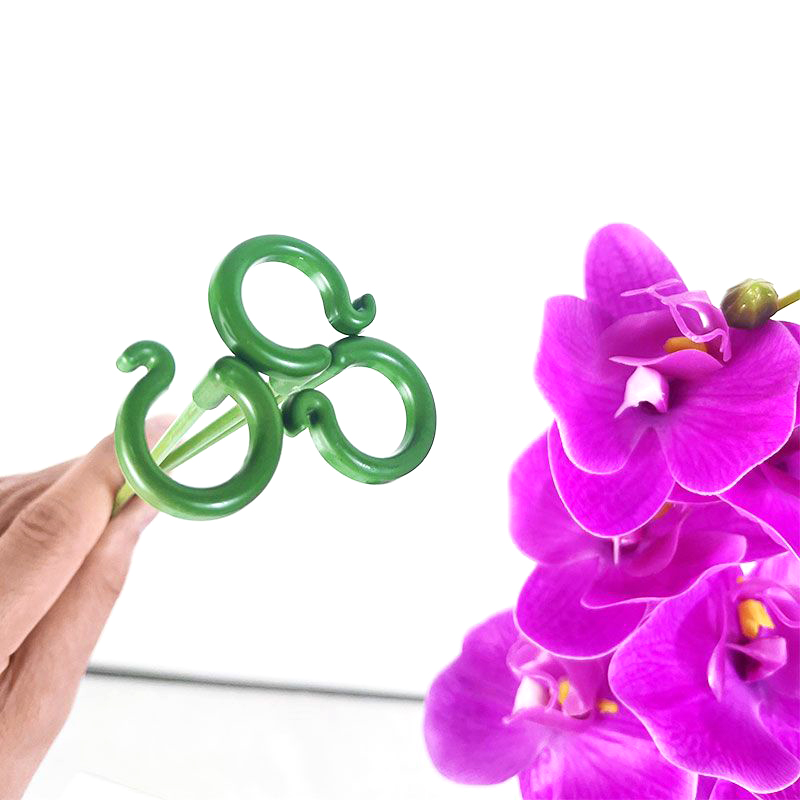 Plastic Plant Ondersteuning Staven Tak Rechtop Hulp Bloem Modellering Ondersteuning Paal Vlezige Vlinders Orchidee Houder Tuinaccessoire
