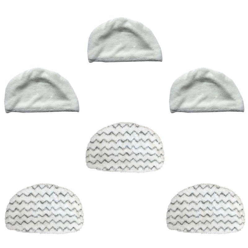 6 pièces lavables tampons de vadrouille à vapeur de remplacement pour Bissell Powerfresh 1940 Series, 5938,19404, 1806, 1940A, 19408, 1940Q , 1544A, 2