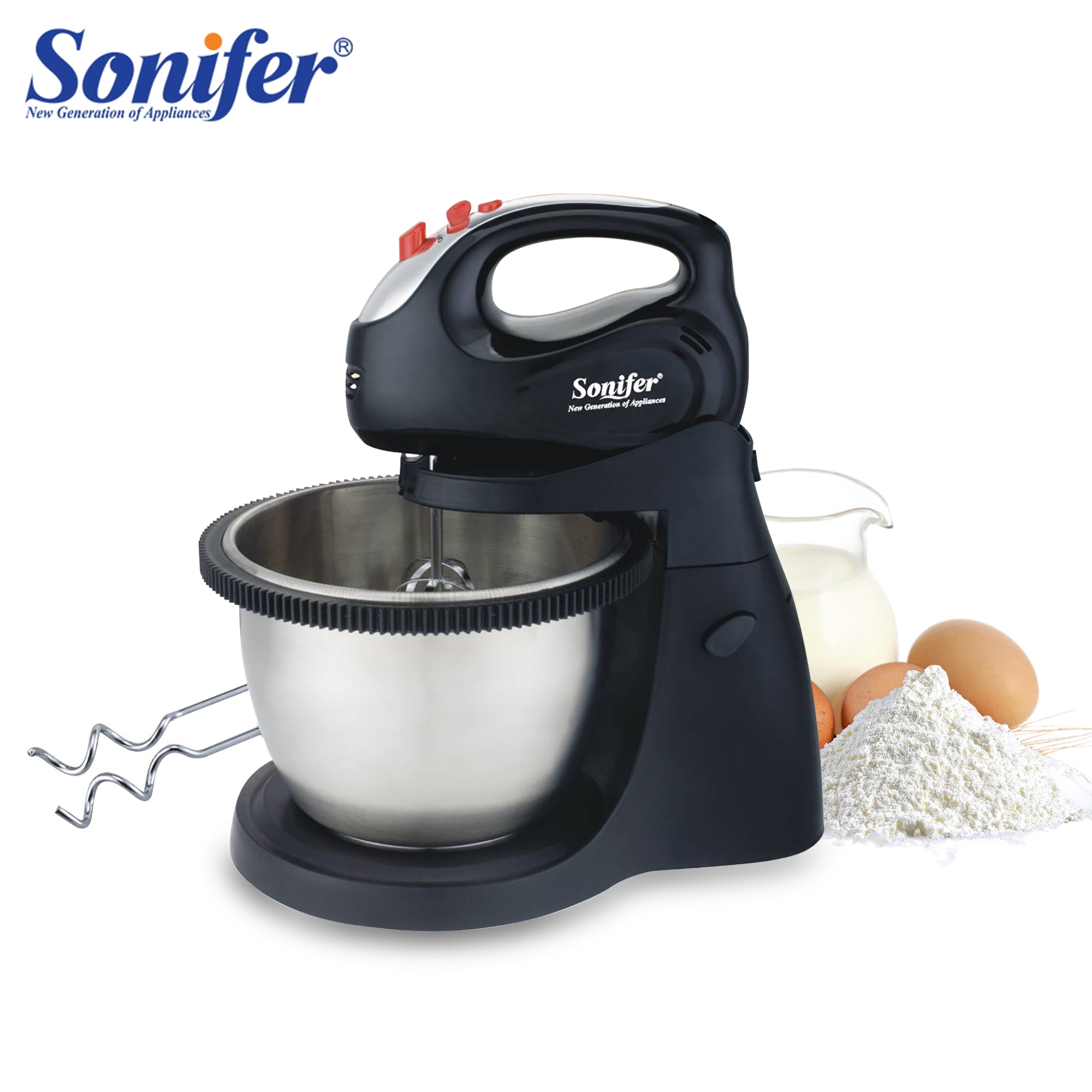 Multifunction Large size Table Electric Food Mixers Dough Mixer Egg Beater Food Blender for Kitchen Sonifer