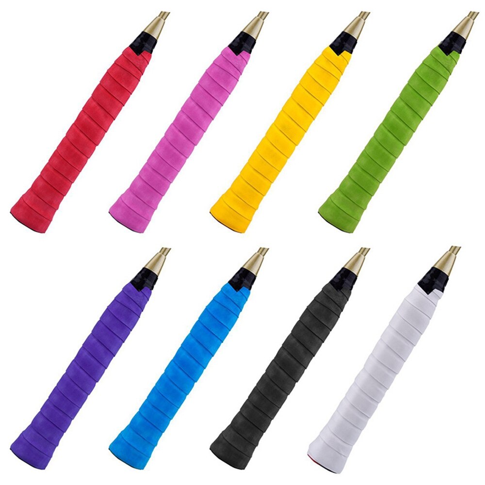 1/2 sztuk suche rakieta tenisowa Grip antypoślizgowe pot absorbowane okłady krany Badminton uchwyty rakieta wibracja Overgrip Sweatband sport