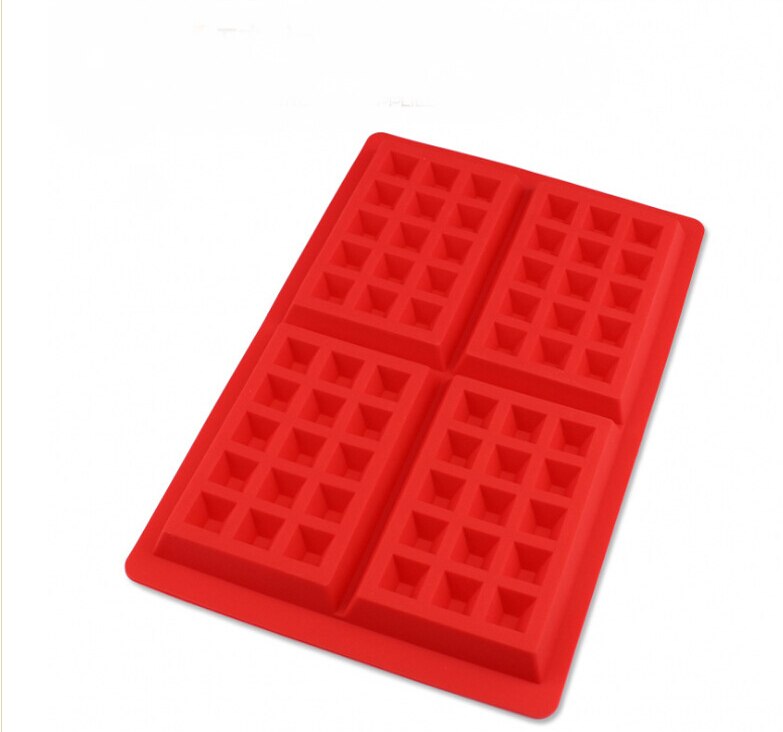 Küche Backformen Hohe-temperatur Nicht-Stock Waffel Schimmel Silikon DIY Backen Kuchen bilden Platz/Runde Kuchen bilden Macher