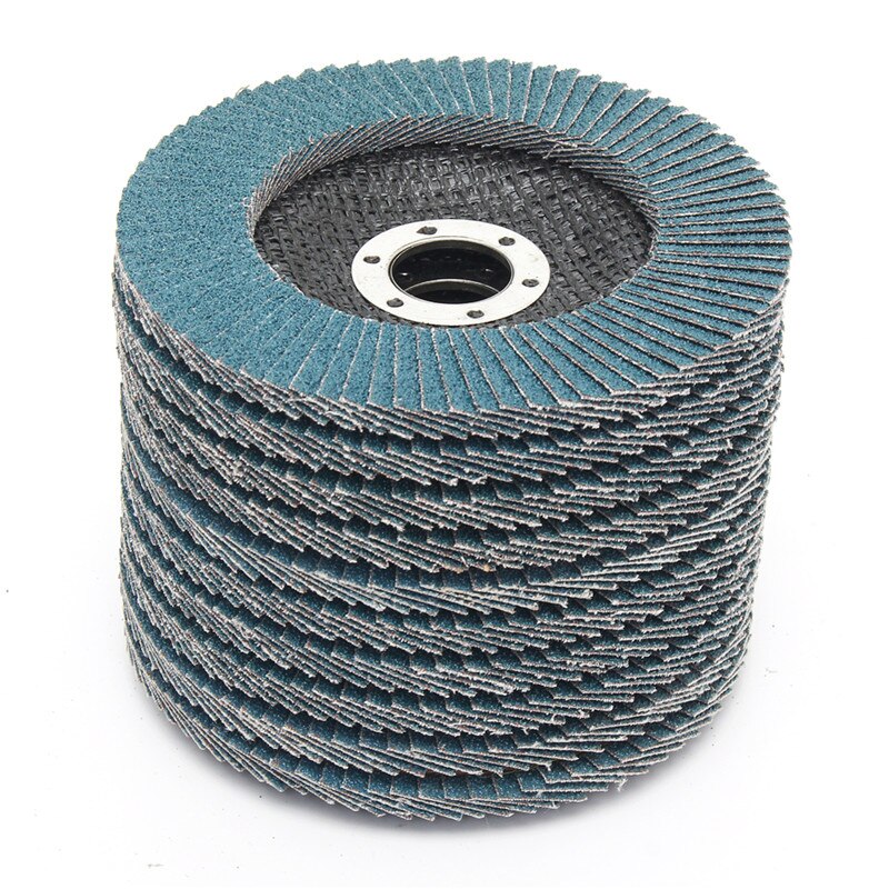 10Pcs Flap Schijven 125Mm 5Inch Schuurschijven 40/60/80/120 Grit Slijpen Wielen Blades voor Haakse Slijper