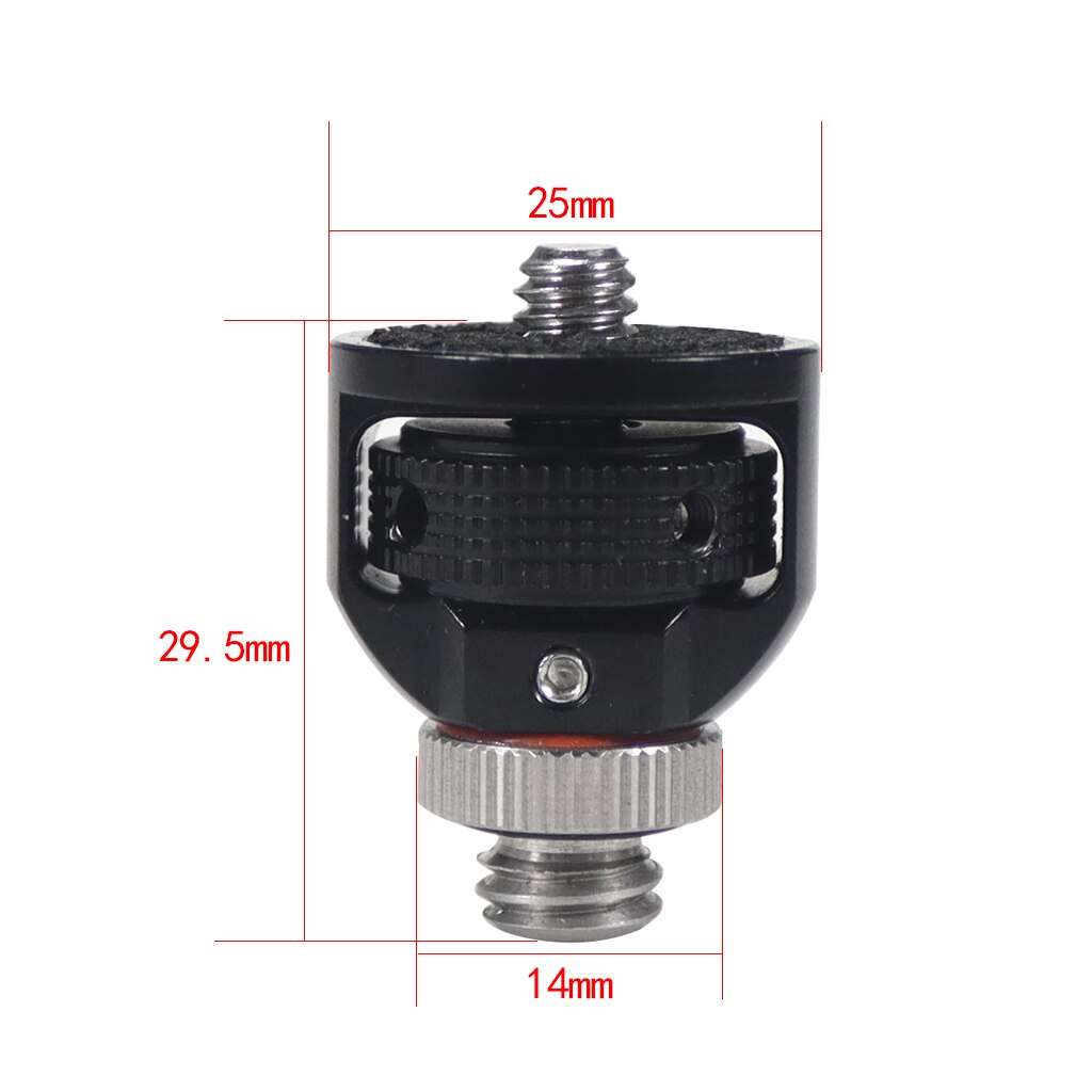 360 Swivel Adjustable 1/4" Male to Female Camera Adapter Screw for DJI Pocket 2 for FIMI PALM 2 for Insta360 ONE X2 Accessories: Black set B
