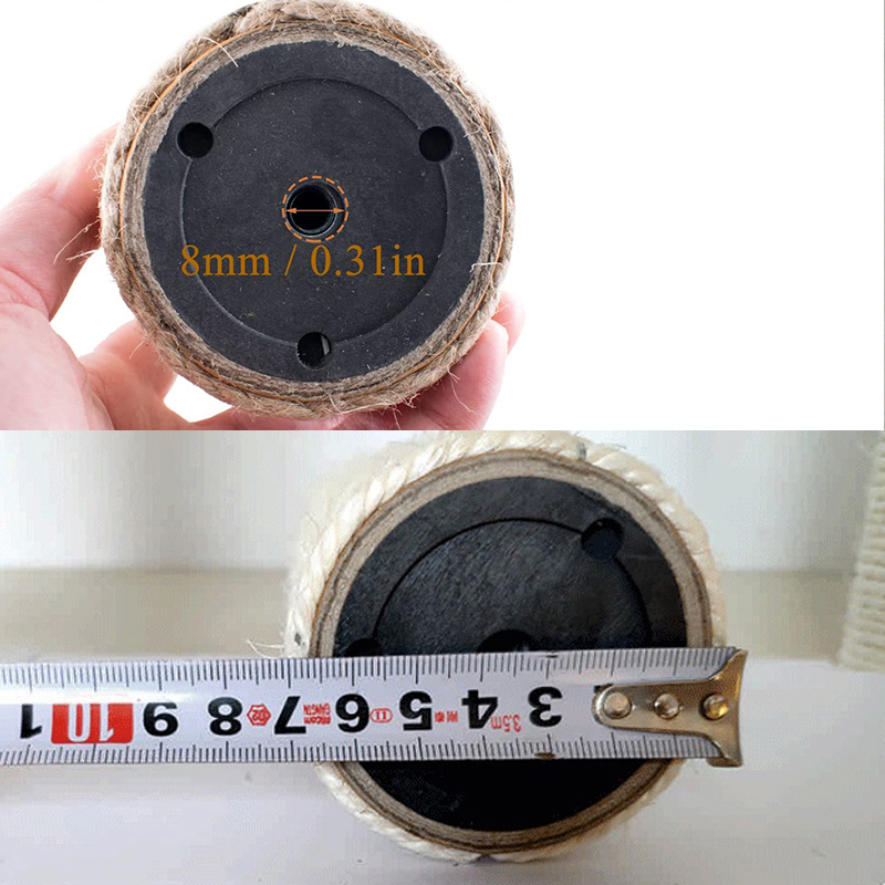 DIY Cat Scratching Post Replacement Post for Cat Tree Cat Tower Furniture Kittens Scratch Pole with M8 Screw Accessories