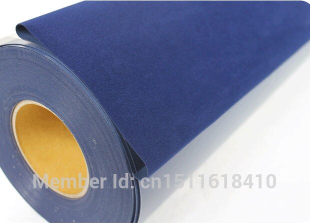 CDF-05 Navy blue Flock heat transfer vinyl for clothes, fabric flock transfer with 0.5X1M/lot