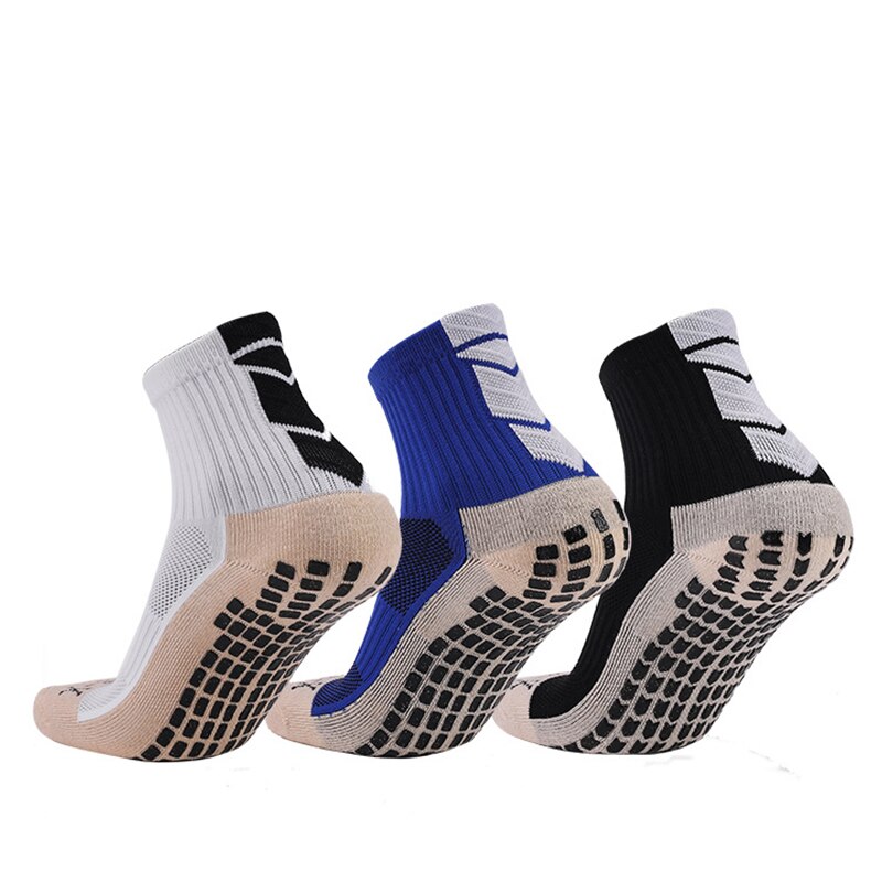 Dropship 1Pairs Uomini di Calcio Calzini e Calzettoni Del Gel di Silice antiscivolo Calza Deodorante Traspirante Basket Ciclismo Sport Corto Calzini e Calzettoni