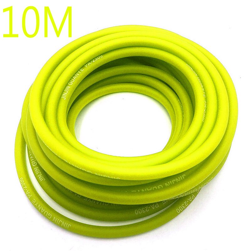 Tubes pour huile de carburant, 3 mètres, 5M, 10M, jaune, vert, rouge, bleu, pour moto, dirt bike, pit bike, ATV, monkey bike, motocross, scooter: 10M YELLOW