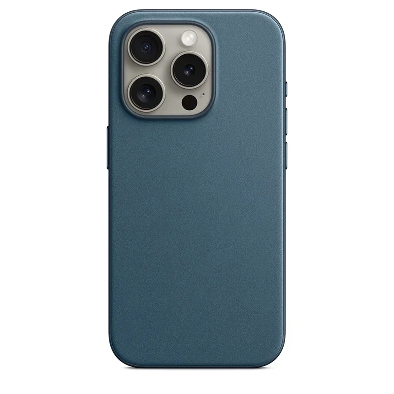 Originele Apple 15 Case Finewoven Magsafe Case Voor Iphone 15 Pro Max 15 Plus Case Draadloos Opladen Vallen Magnetische Beschermhoes: Voor iPhone 15 / Khaki