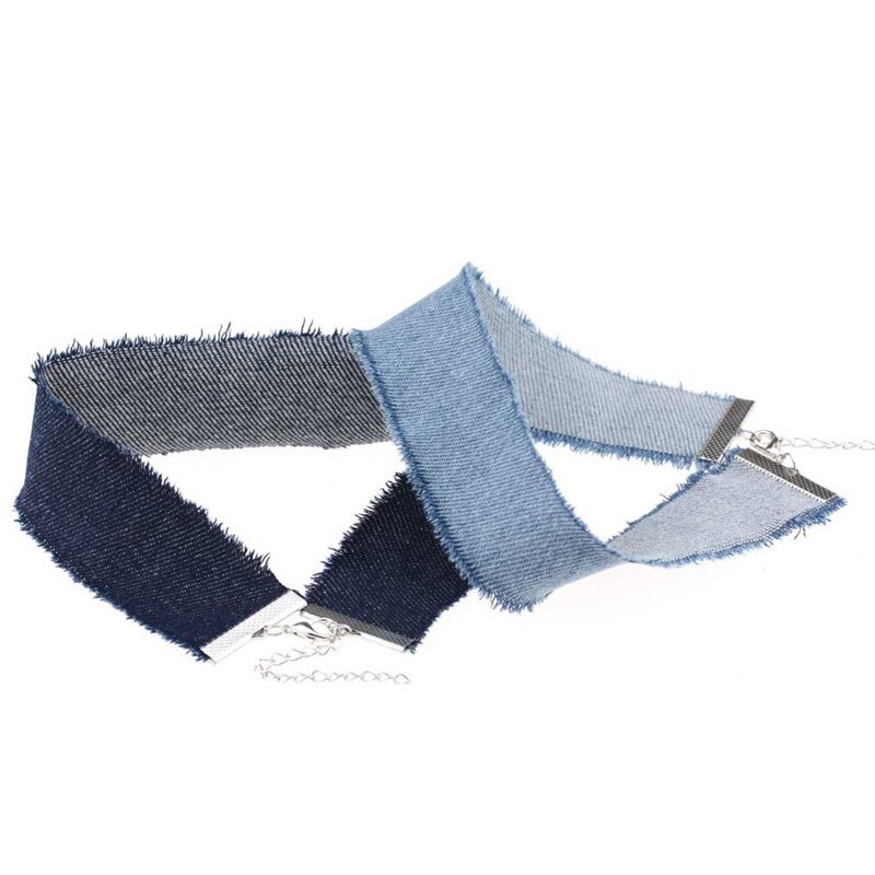 Collier ras du cou en tissu tendance pour femmes, 4 couleurs, tatos élégants, bijoux à la , Maxi, accessoires simples,