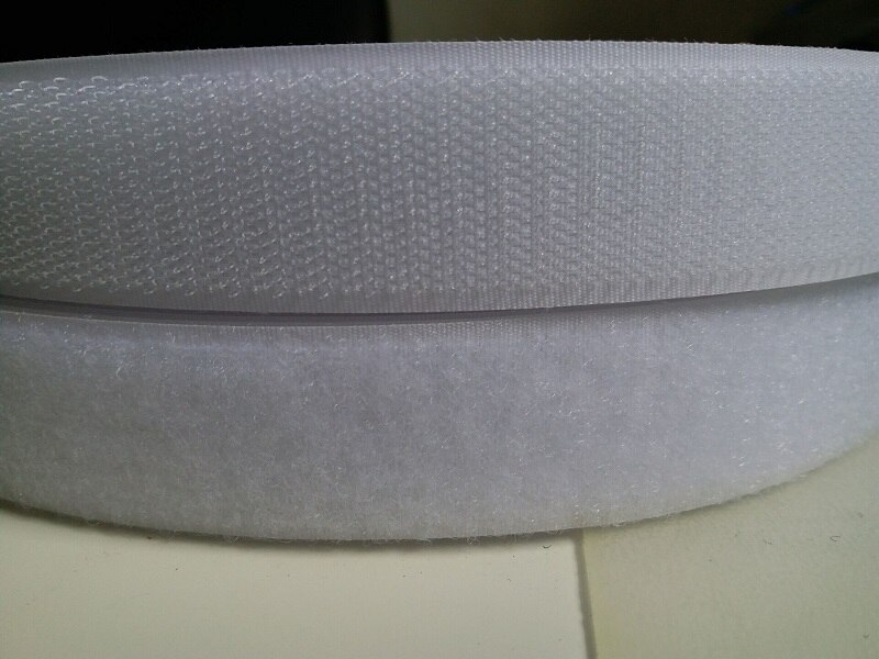 Klaring 2Rolls/Set 3Cm * 25M Naaien Klittenband Bevestiging Tape Wit Of Zwart Haak lus Tape Sluiting Bandjes Voor Kleding