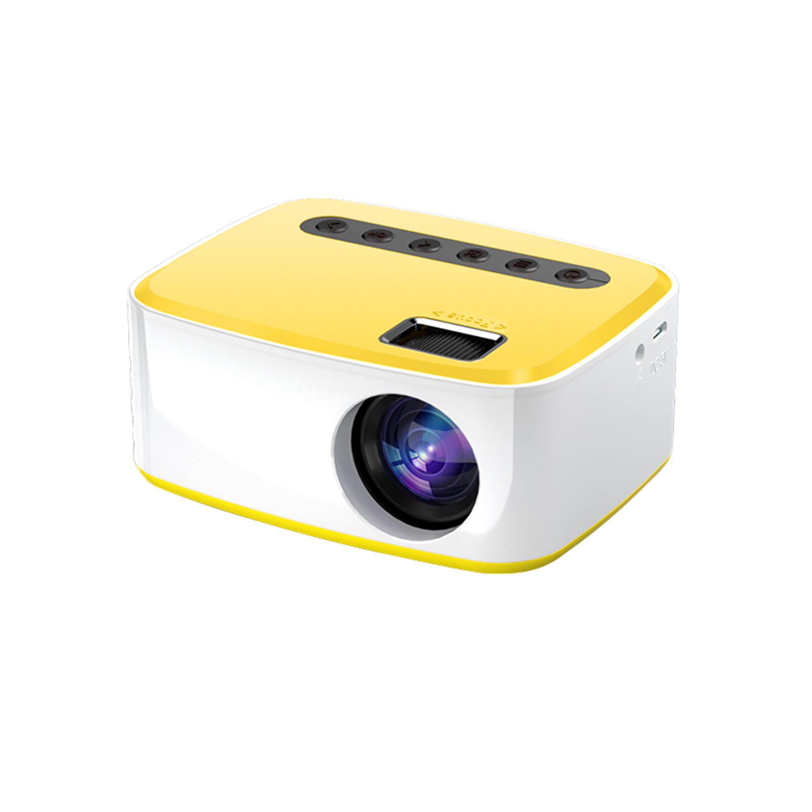 Mini Draagbare Projector Draadloze Wired Led Projector Film Compatibel Met Ios Android Systeem Ingebouwde Luidspreker Afstandsbediening: eu stekker