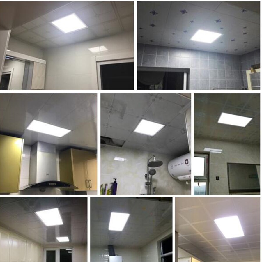 Firkantet led-panellampe 21w 220v 300*300mm højeffektpanellampe 300 x 300 forsænkede loftslamper til stuen i kontorværelset