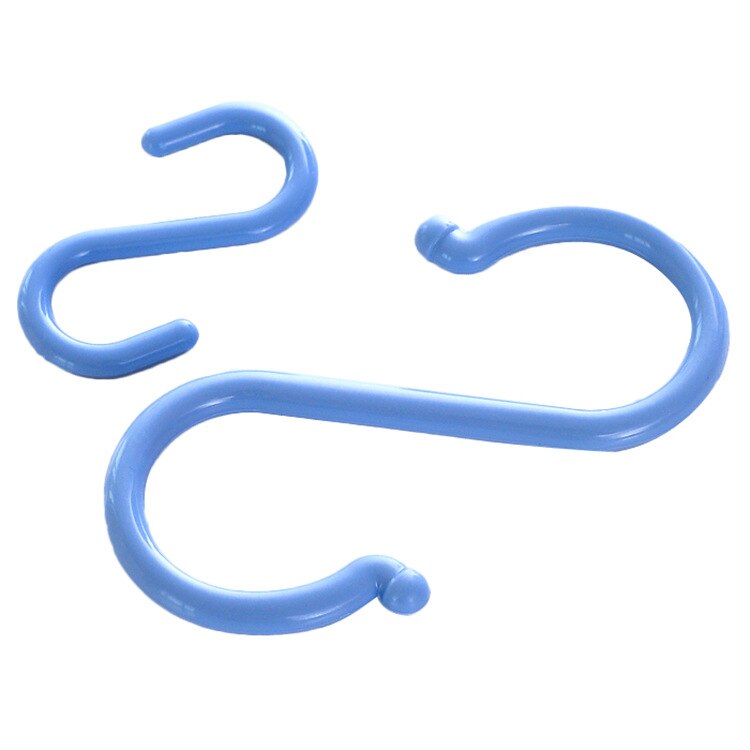 8 pièces en plastique en forme de S crochet cuisine et salle de bain sans ongles crochets garde-robe vêtements S crochets petite taille
