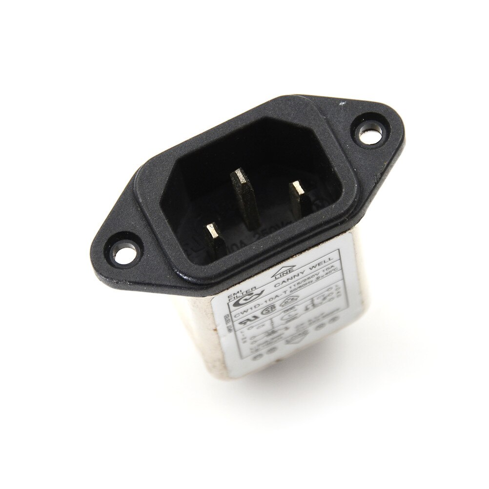 1 Uds. De filtro EMI RFI, supresor de CW1D-10A-T, línea de alimentación, filtro de ruido AC 250V 10A