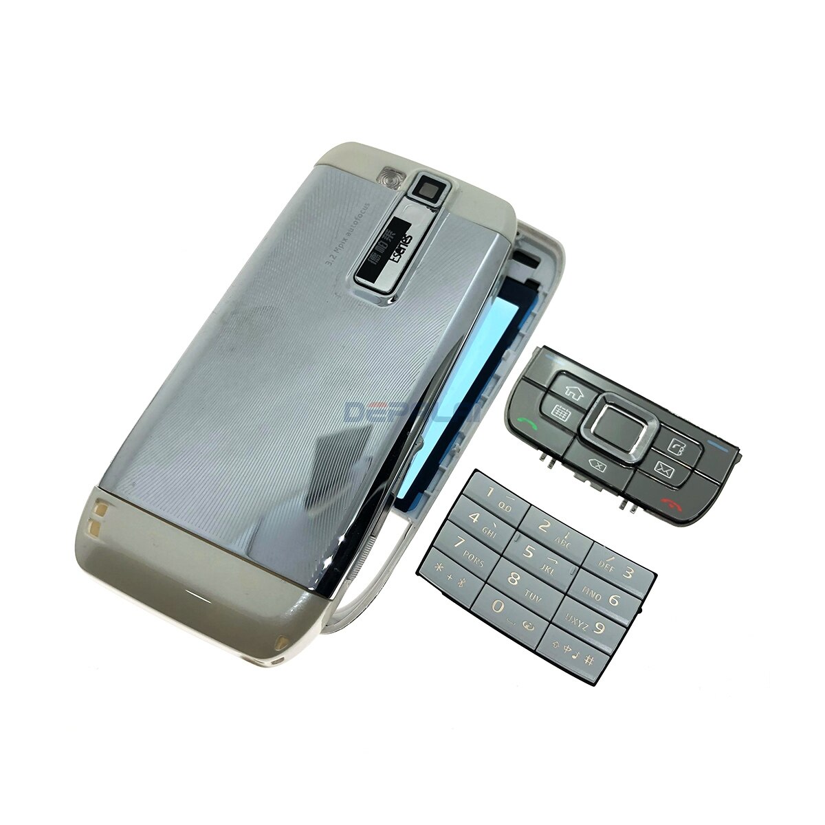 Complete front cover E66 keyboard for Nokia E66 battery back cover housing+Keypad