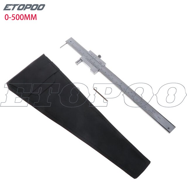 Parallel crossed caliper 0-200mm 0-300mm 0-400mm stainless steel parallel crossed vernier caliper Measurement Tool with scriber: 500mm