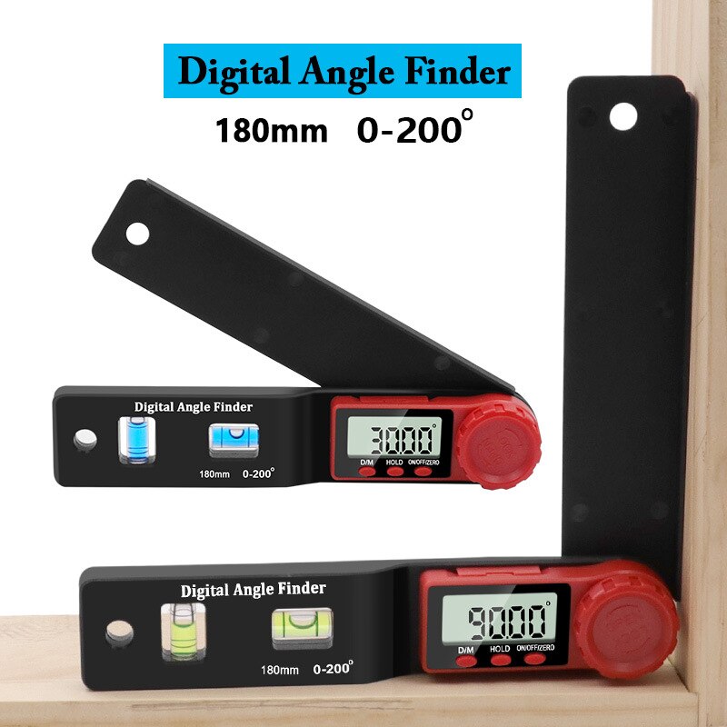 2 in 1 Digital Meter Angle Inclinometer Spirit Level Angle Ruler Electron Goniometer Protractor Angle Measuring Tool