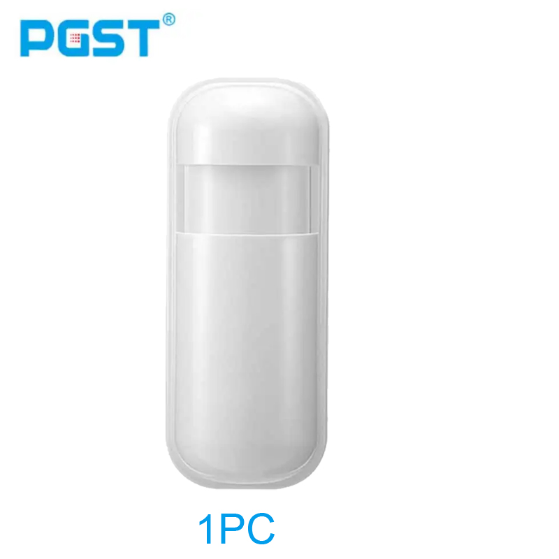 PGST-92R draadloze bewegingssensor voor thuis, 433 MHz miniatuur infrarood PIR-detector, onafhankelijk alarm, 433 MHz, geschikt voor GP-103 107: Black