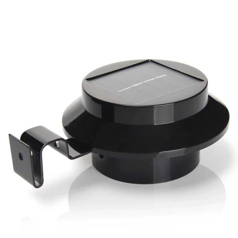 Lumières solaires extérieures de gouttière 3 9 LED lumière de clôture lampes de sécurité imperméables pour avant-toit jardin paysage voie B lumières solaires