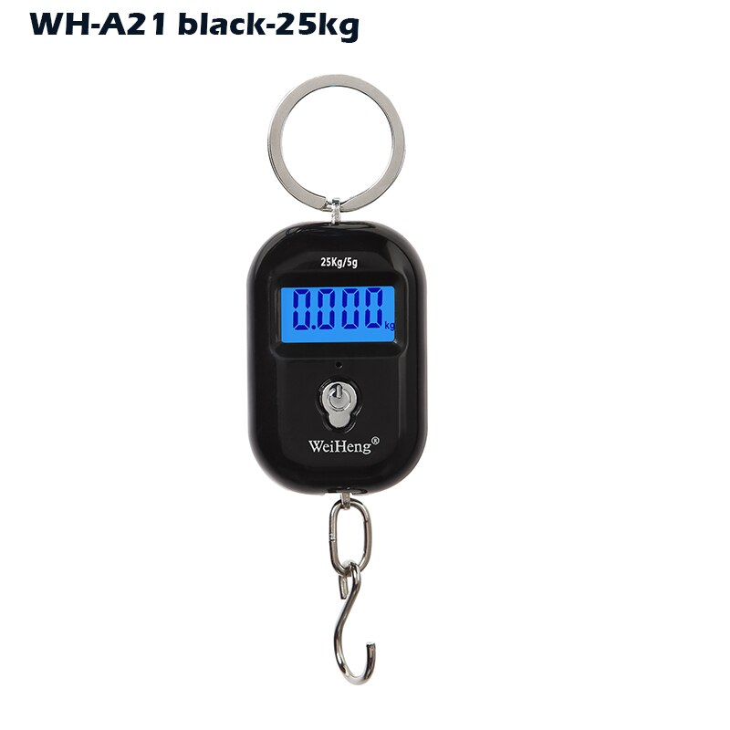 50kg X 10g Mini Digital Waage Für Gepäck Angeln Reise Gewichtung Steelyard Hängen Elektronische Haken Skala Küche Gewicht werkzeug: C2-25kg