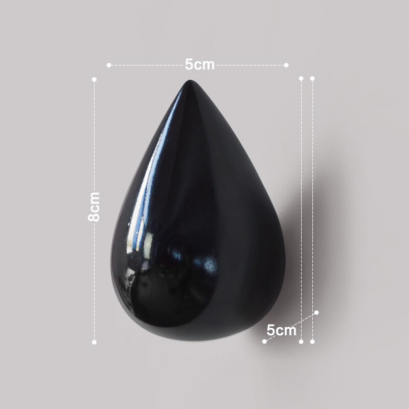 8 x 5 x 5cm watermuurhangers voor het ophangen van jassen, hoeden, kleding, wit/zwart/goud/rood/blauw/groen premium hars wandhaken p: M