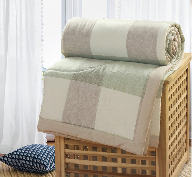 Summer Print Bed Covers & Comforters King Size Plaid Blankets for Adults Bedding Quilt Home Textile Best Selling: F / 150X200CM