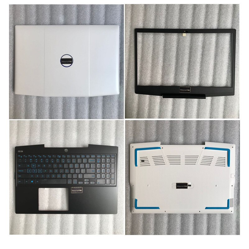 For Dell G3 3590 white screen back cover screen frame upper Top blue keyboard under cover bottom shell laptop shell