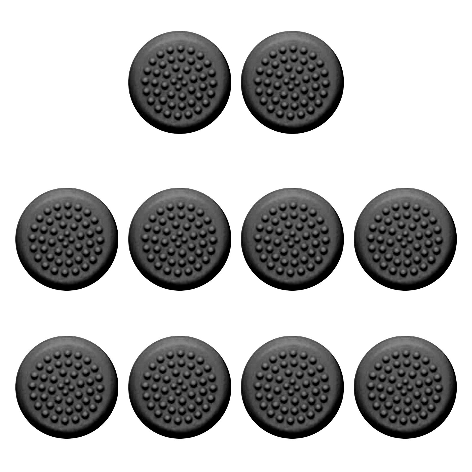 10Pcs Siliconen Thumb Stick Caps Vr Quest 2 Touch Controller Thumbstick Caps Voor Oculus Quest 1/2/quest Rift S Vr Controller: Black