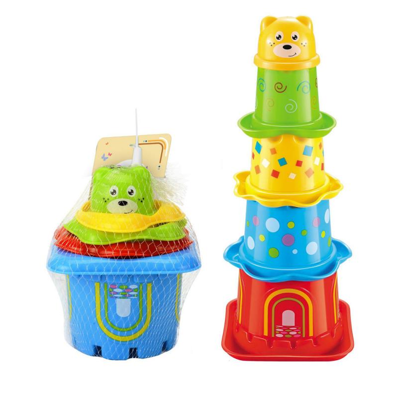 Baby Boy Toddler Toys Stacking Cups Children Bathing And Playing In Water Toys Beach Kids Christmas Year Stacking Toys: 02 toys