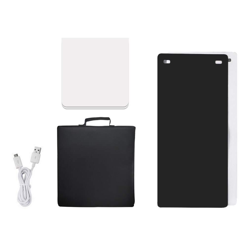30x30cm mini Folding Lightbox Photography Studio Softbox LED Panel Light Soft Box Camera Photo Background Box Lighting Tent Kit