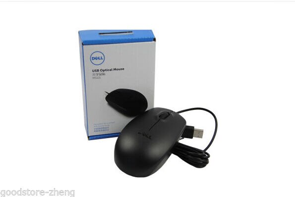 Original DELL MS111 USB Optical Mouse 3 BUTTON WHEEL MICE Color Packaging