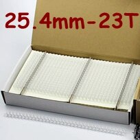 50 st/kartong  a4 storlek 1/2 bredd 23 ringar 5/8-1 "  (15.9mm-25.4mm)  nylonbelagda dubbelögla trådar bindetråd kammar bindningsringar