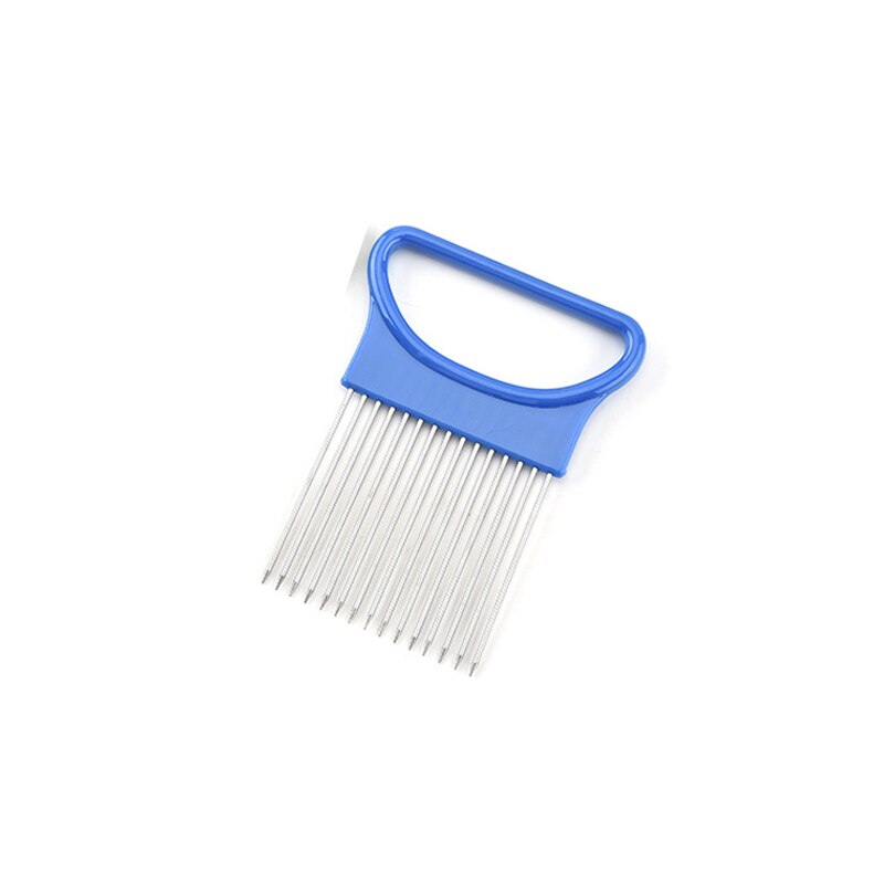 Nóż robić cebuli ze stali nierdzewnej wielofunkcyjny stal-plastikowe narzędzie robić krojenia warzyw rozdrabniacz robić pomidorów metalowe igły robić mięsa akcesoria kuchenne: niebieski