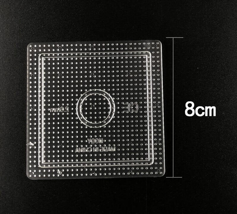 2.6Mm Hama Kralen Transparant Pegboard Puzzel Perler Zekering Sjabloon Voor Creatief Educatief Speelgoed: Small square