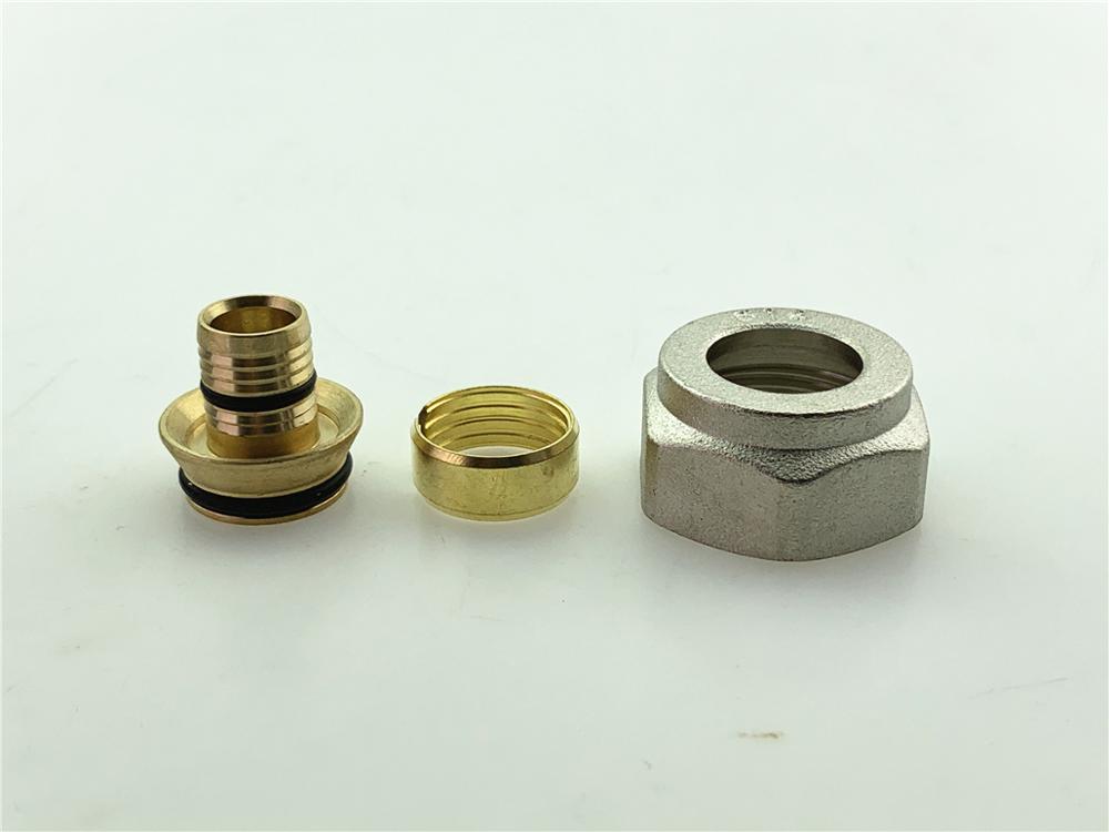 Junta de colector de agua geotérmica, accesorio de latón para calefacción de suelo, subcuenca