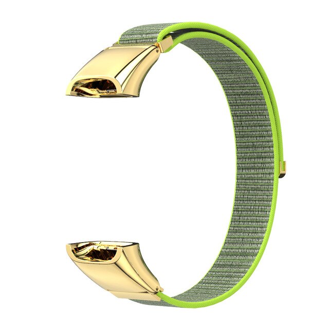 Til huawei band 4 rem nylon armbånd til correa huawei band 5i rem armbånd udskiftningstilbehør: Lysegul / Til huawei bånd 4