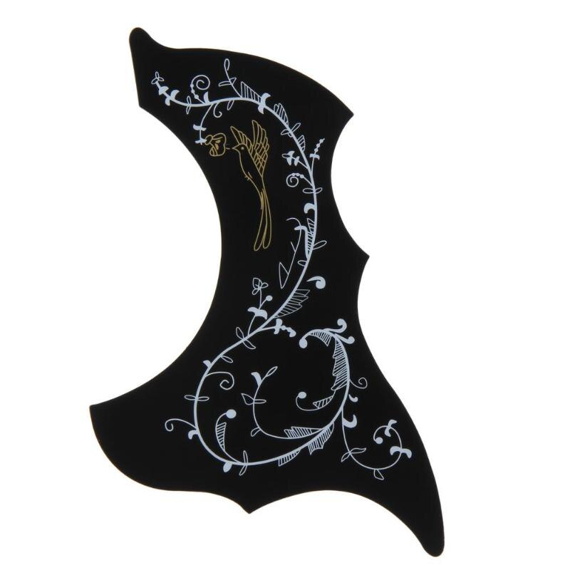 Hummingbird Acoustic Guitar Celluloid Pickguard Scratch Plate Pick Guards: Black