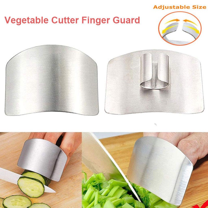 1Pcs Stainless Steel Finger Anti-cut Finger Guard Protector Gadgets for Hand Safe Easy Cutting Cooking Tools Kitchen Accessories