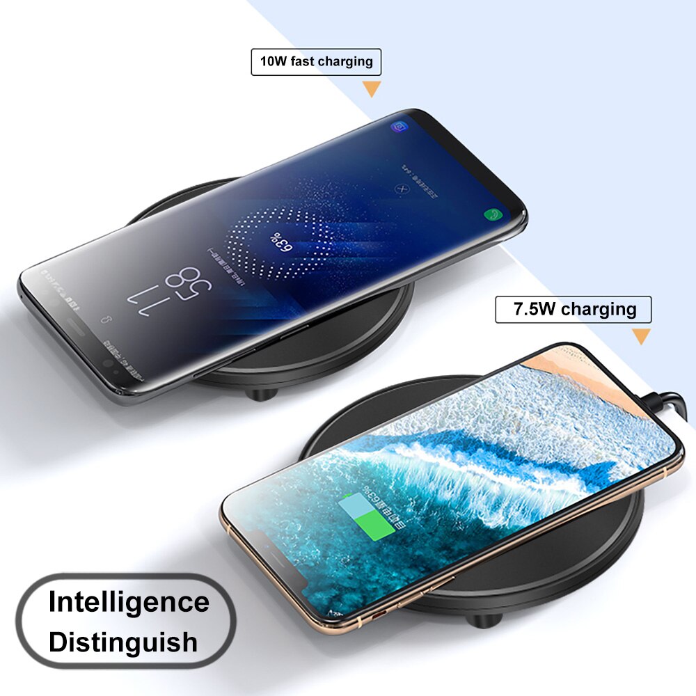 Fdgao qi carregador sem fio para iphone 11 pro x 8 plus xr xs max samsung s10 s9 para huawei xiaomi 10 w carregamento rápido doca estação